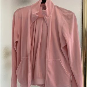 Pink velour sweat suit